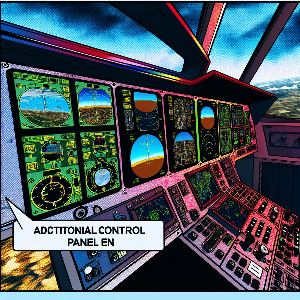 Panel de control adicional para simulación de vuelo