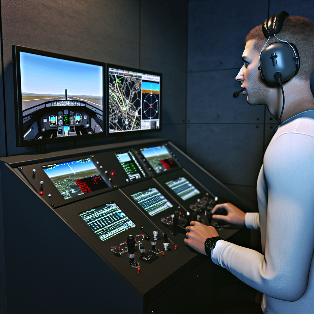 Preparativos para vuelo virtual