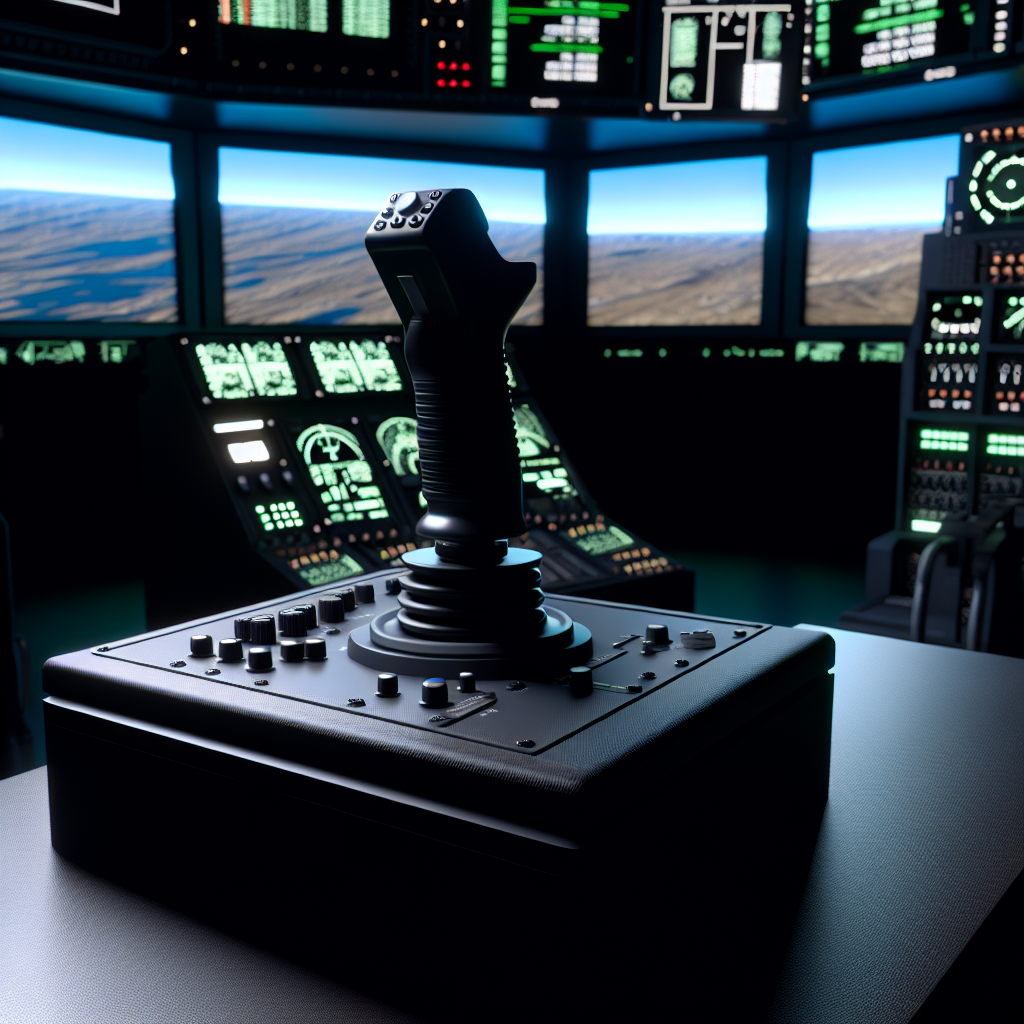 Joystick para simulador de vuelo